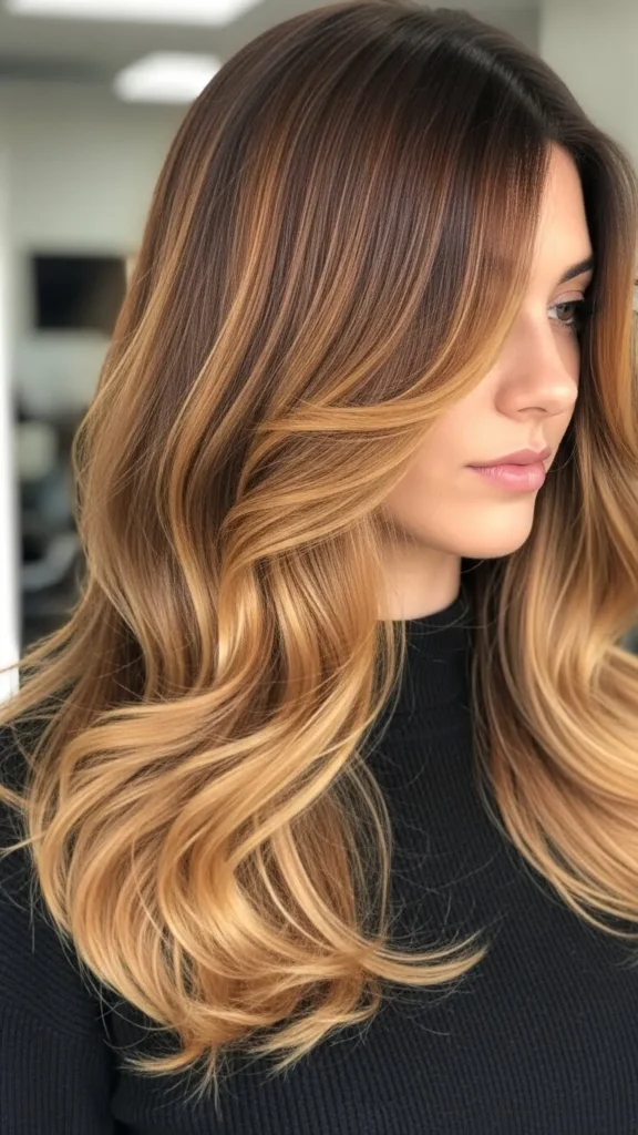 Amber and Caramel Balayage Amber and Caramel Balayage