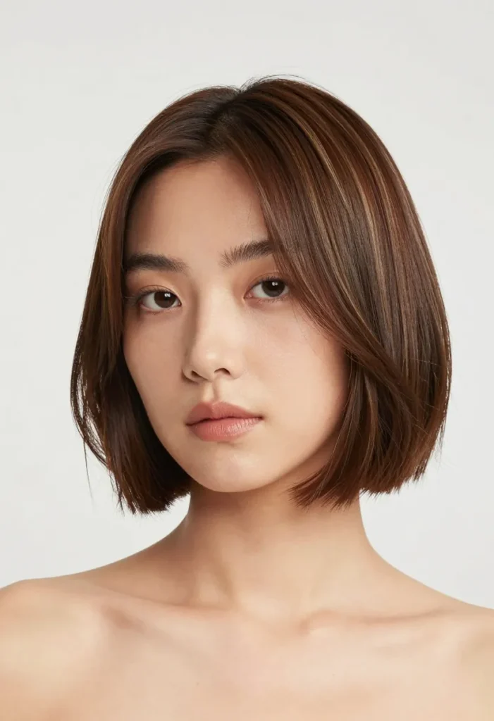 Asymmetrical Bob with Rootmelt Asymmetrical Bob with Rootmelt