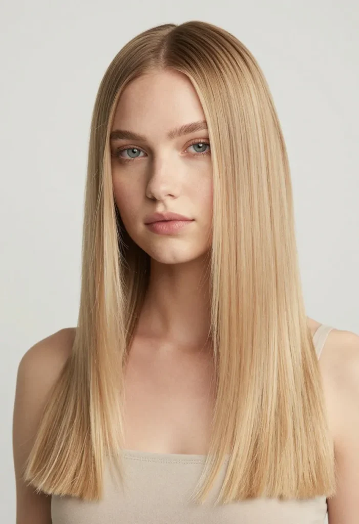 Beige Blonde Face Framing Beige Blonde Face Framing
