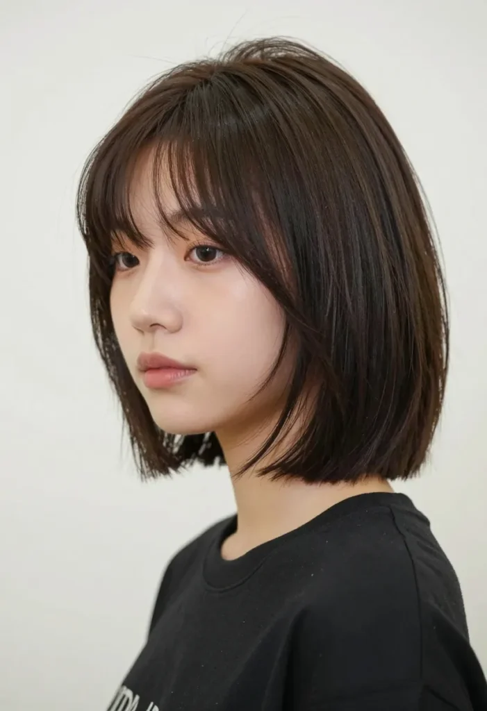 Bixie with a Deep Side Part Bixie with a Deep Side Part
