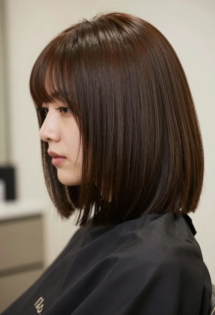 Blowout Lob Hairstyle Blowout Lob Hairstyle