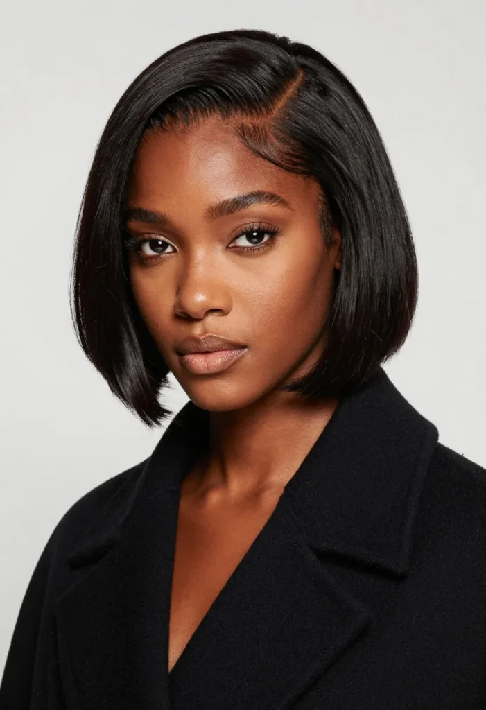 Bob with Deep Side Parting Bob with Deep Side Parting