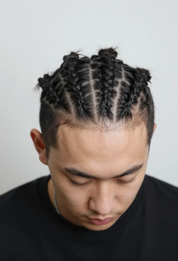 Braids into Mini Pigtails Braids into Mini Pigtails