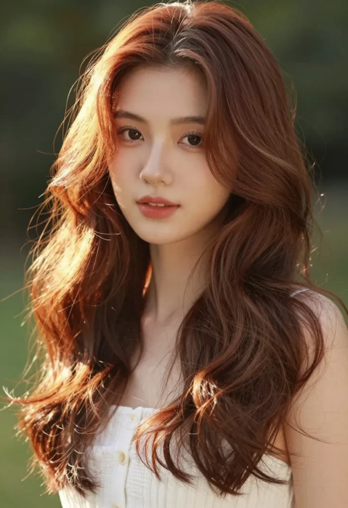 Brown Hair with Red and Copper Highlights Brown Hair with Red and Copper Highlights
