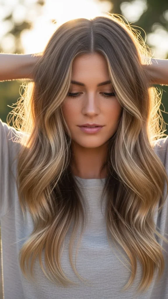 Center-Parted Loose Waves Center-Parted Loose Waves