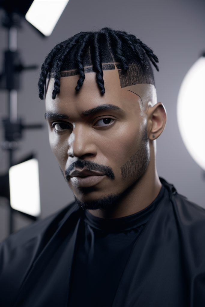 Clean Taper Fade with Twisted Locs Clean Taper Fade with Twisted Locs