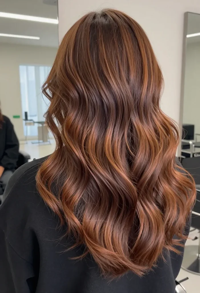 Copper Balayage for Wavy Hair Copper Balayage for Wavy Hair