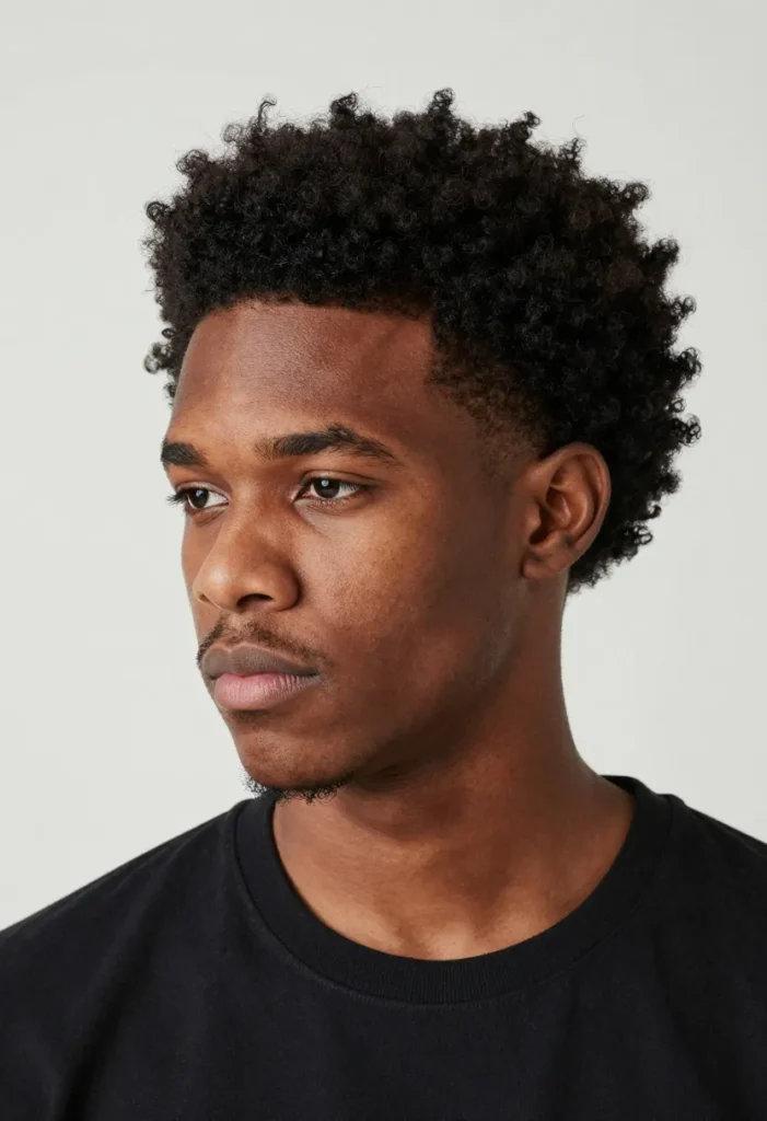 Cropped Afro with a Low Taper Cropped Afro with a Low Taper