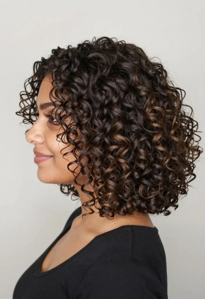 Curly Highlighted Crop Curly Highlighted Crop
