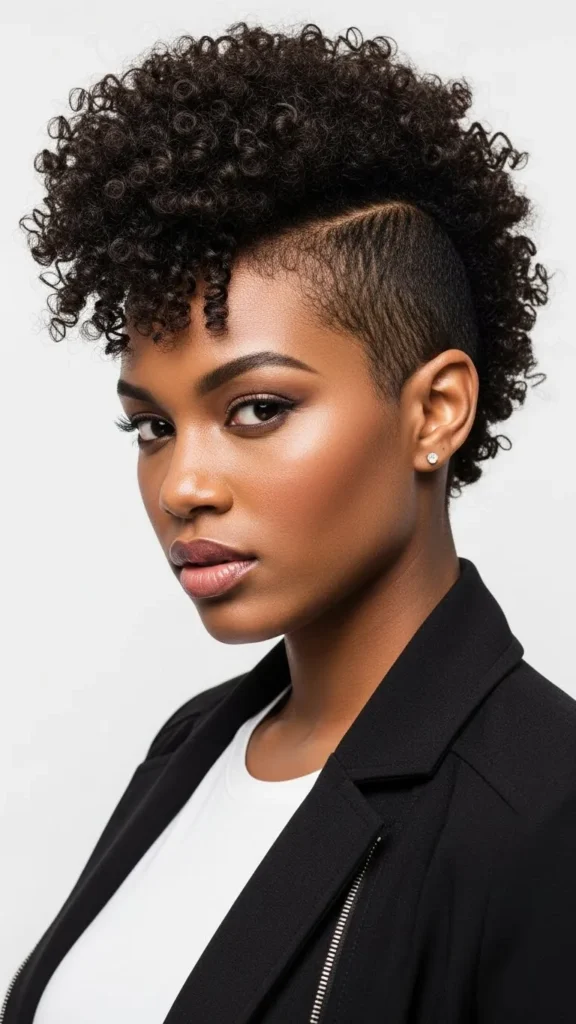 Curly Pixie Fauxhawk Curly Pixie Fauxhawk