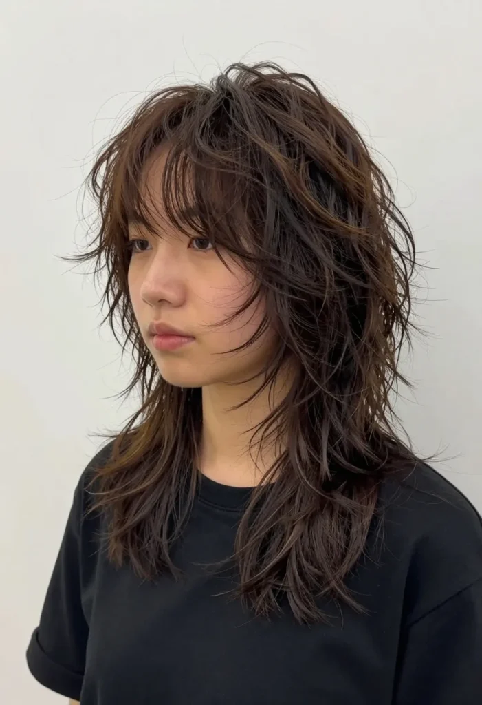 Curly Shag with Bangs Curly Shag with Bangs