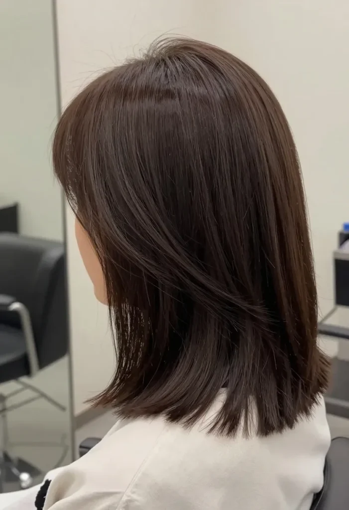 Elongated Bob with Curled Ends Elongated Bob with Curled Ends