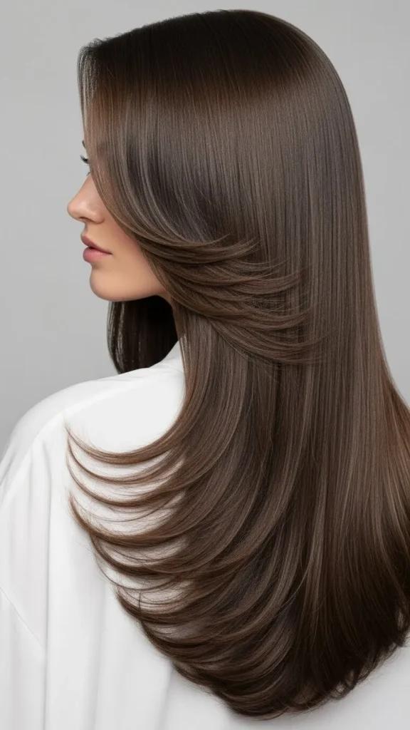 Elongated Layered Haircut for Straight Hair Elongated Layered Haircut for Straight Hair