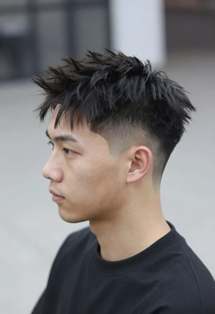 Fade Sides and Tousled Top Cut Fade Sides and Tousled Top Cut