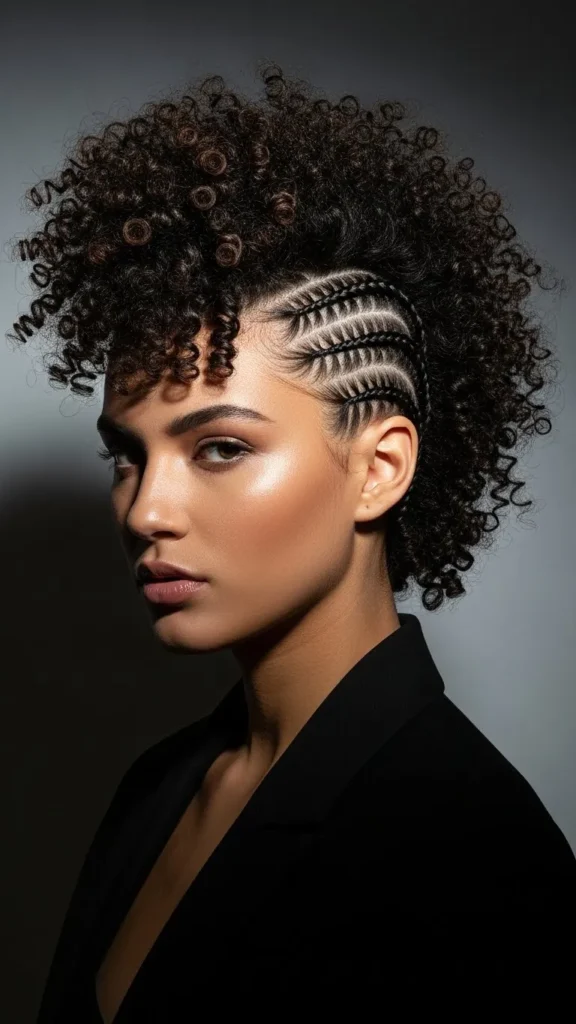 Frohawk with Flat Twisted Sides Frohawk with Flat Twisted Sides