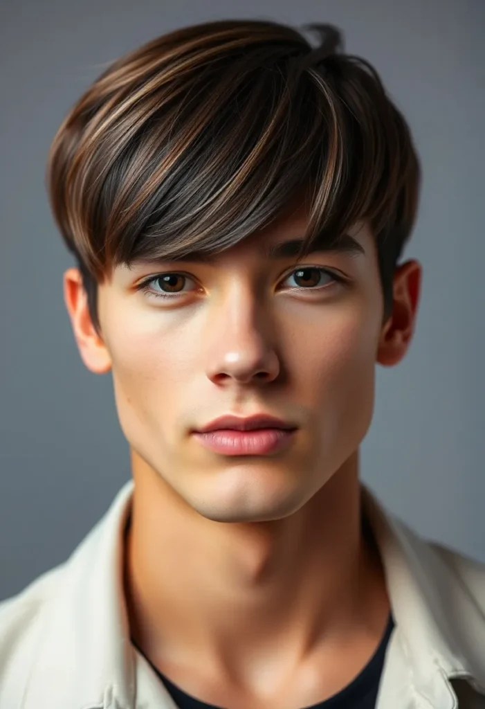 Haircut with Elongated Swoopy Fringe Haircut with Elongated Swoopy Fringe
