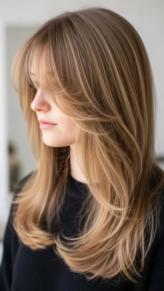 Hairdo with Thin Blended Bangs Hairdo with Thin Blended Bangs