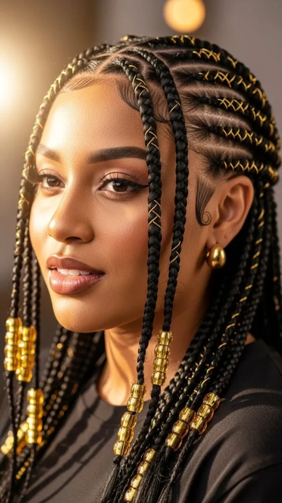 Highlighted Fulani Braids Highlighted Fulani Braids