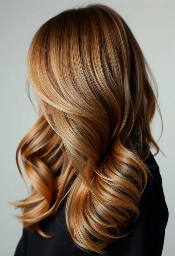Honey Brown with Chunky Highlights Honey Brown with Chunky Highlights