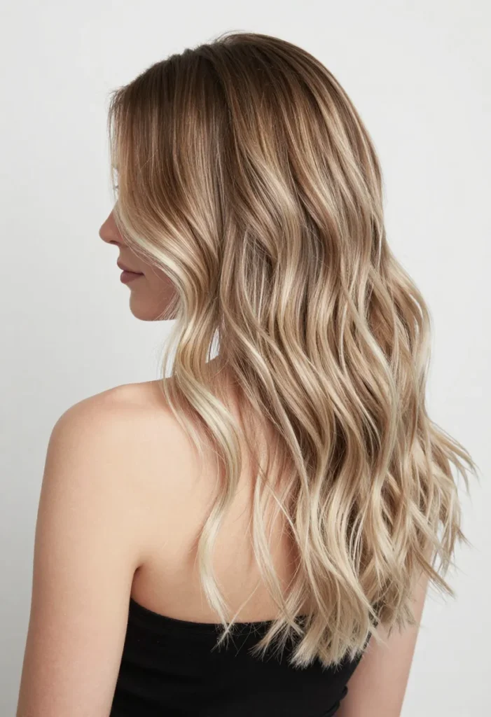 Light Brown and Platinum Balayage Light Brown and Platinum Balayage
