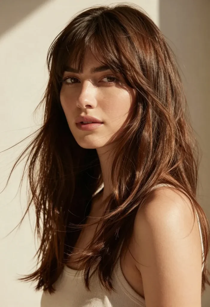 Long Flowy Bangs Long Flowy Bangs