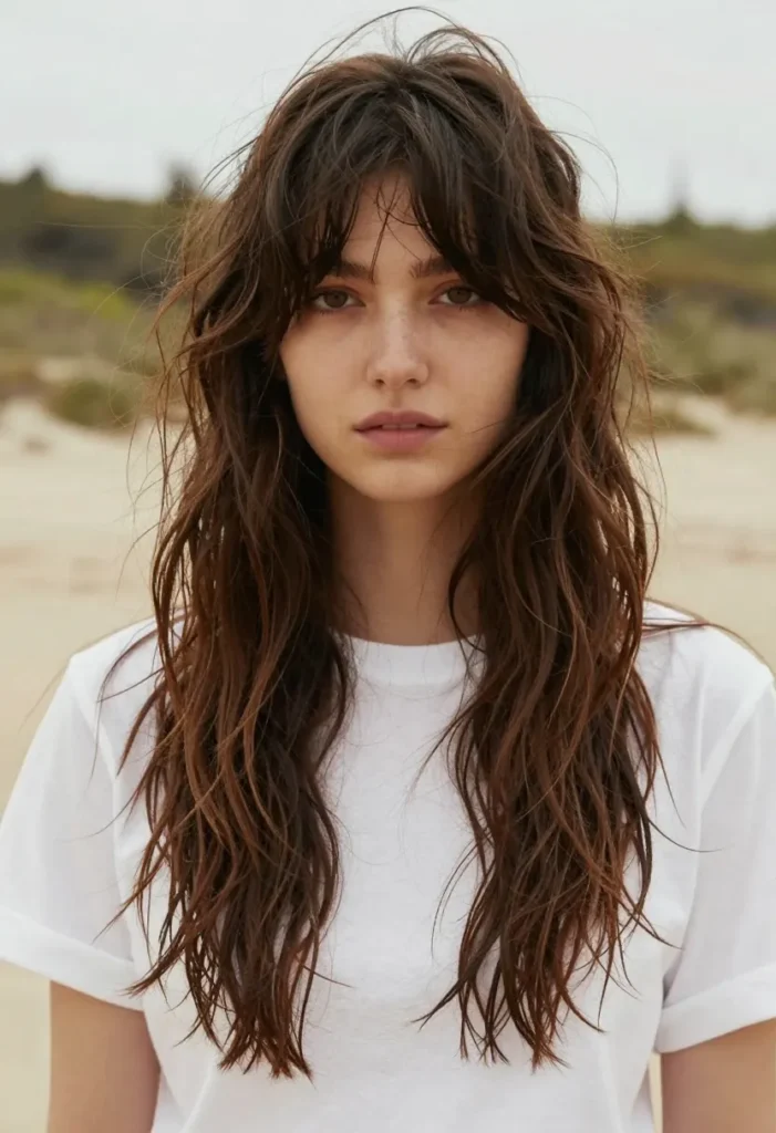 Long Tousled Bangs Long Tousled Bangs