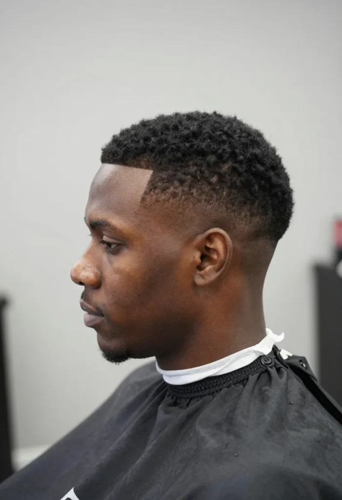 Low Taper Fade with Brush Cut Low Taper Fade with Brush Cut