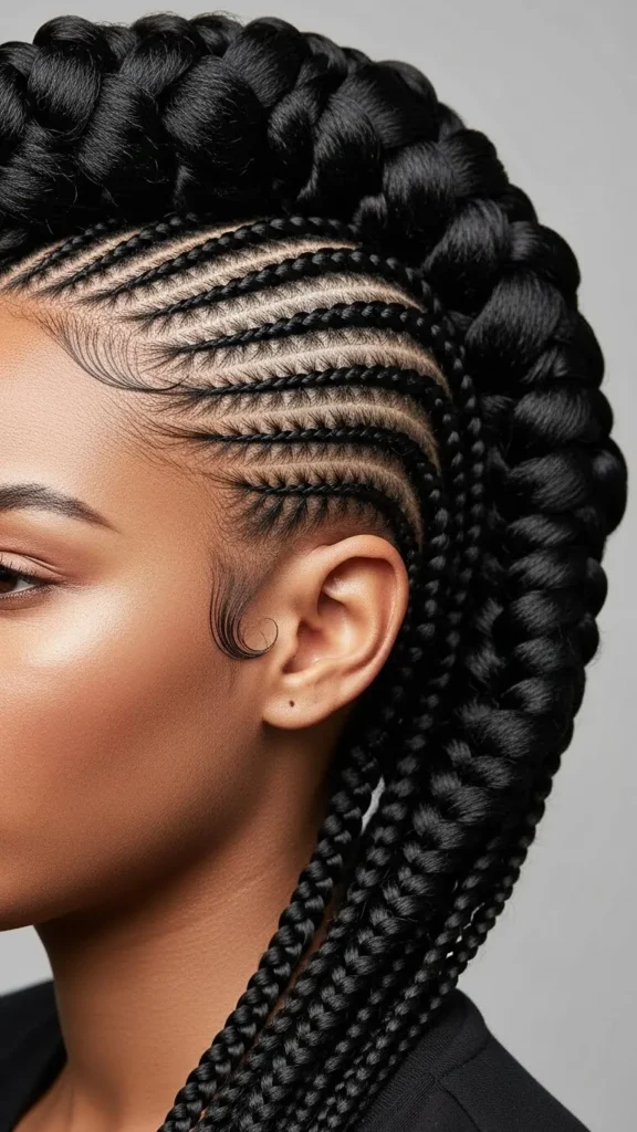 Medium Cornrow Box Braid Hawk Medium Cornrow Box Braid Hawk