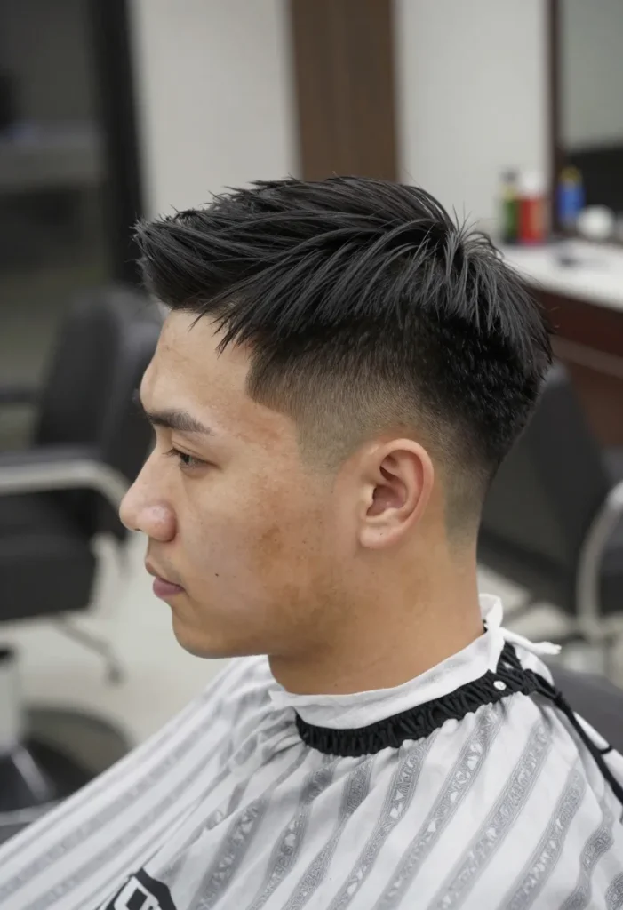 Men's Haircut with a Side Part Men's Haircut with a Side Part