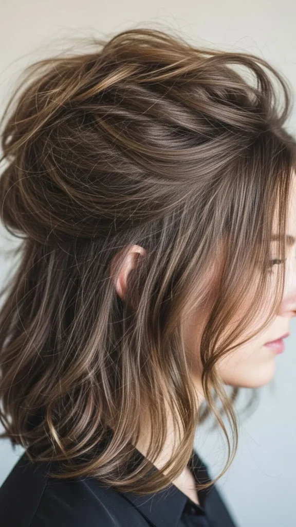 Messy Upswept Style Messy Upswept Style