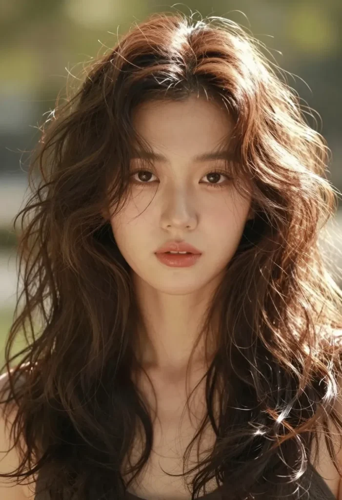 Messy Wavy Lob Messy Wavy Lob