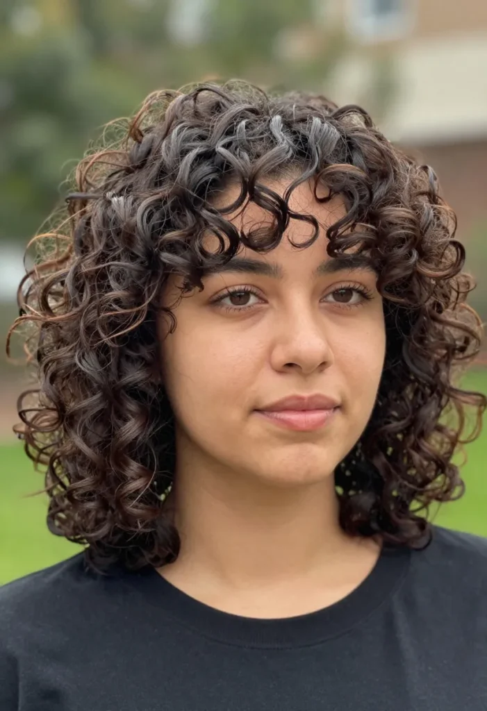 Mid-Length Curly Hairstyle Mid-Length Curly Hairstyle