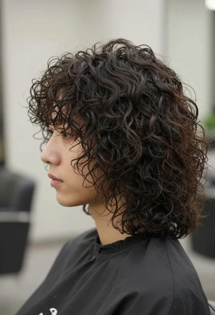 Mid-Length Layered Curls Mid-Length Layered Curls