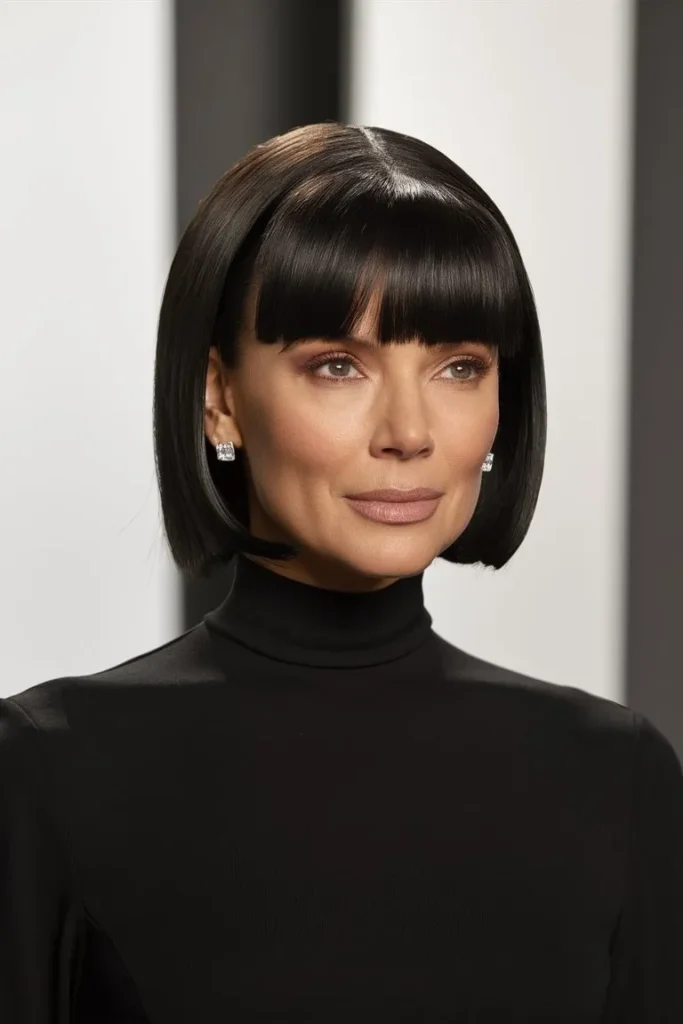 Midi Cut with Face-Framing Layers Midi Cut with Face-Framing Layers