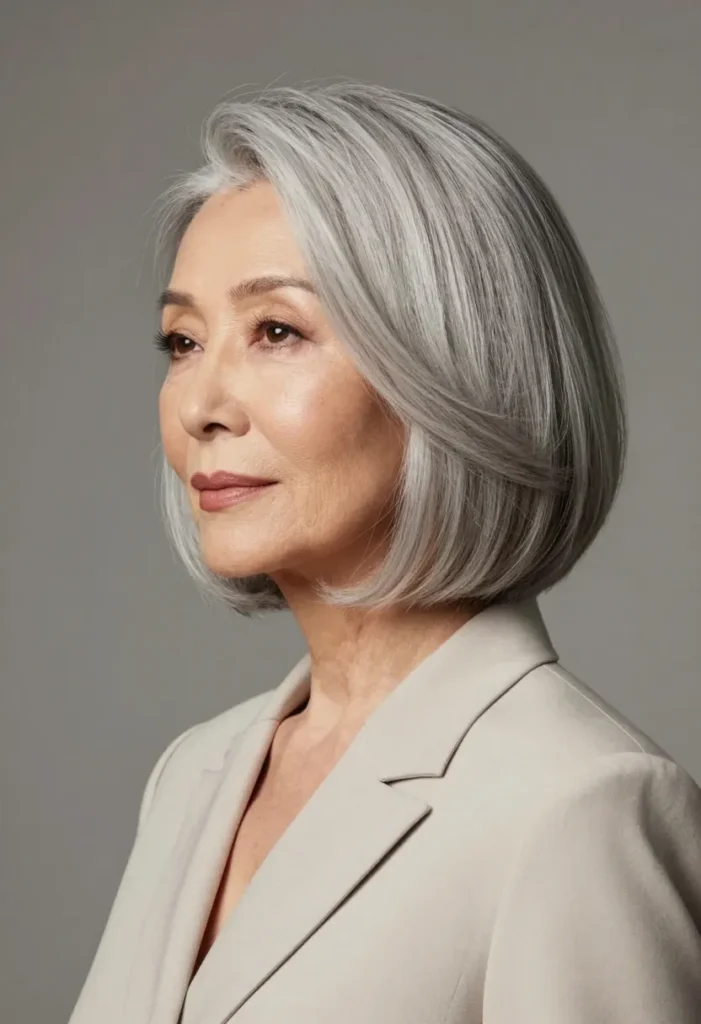 Nape-Length Layered Bob Nape-Length Layered Bob