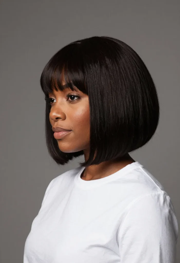 Rounded Coif with Long Bangs Rounded Coif with Long Bangs