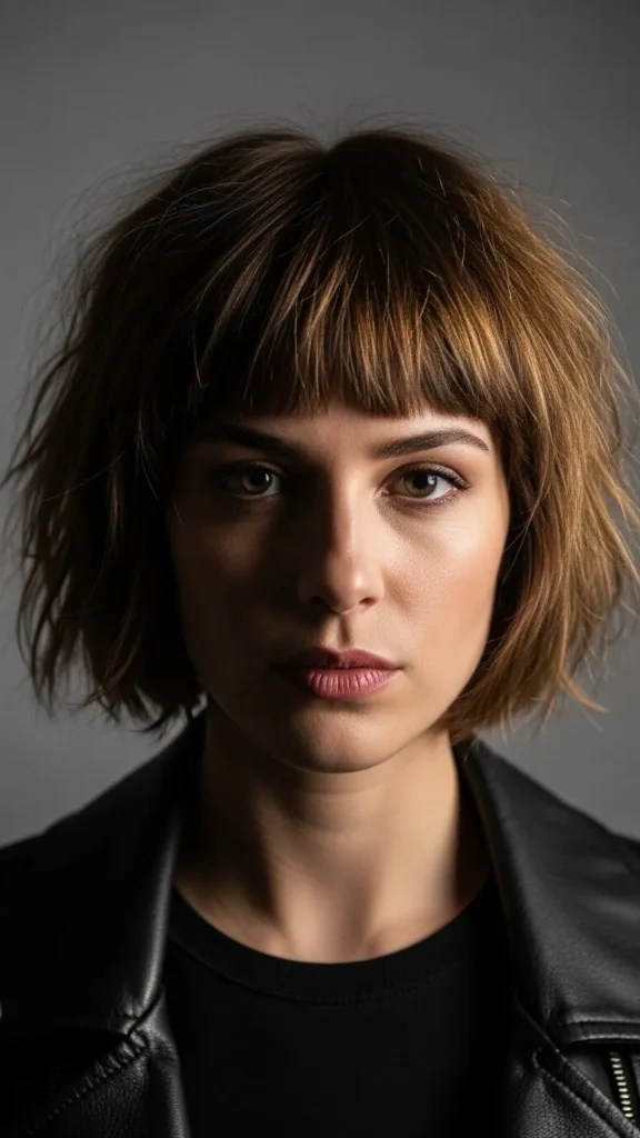 Shaggy Bob with Baby Bangs Shaggy Bob with Baby Bangs