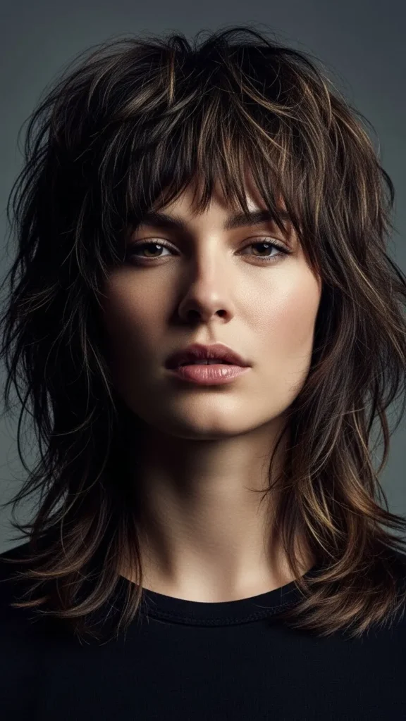 Shaggy Cut with Choppy Fringe Shaggy Cut with Choppy Fringe