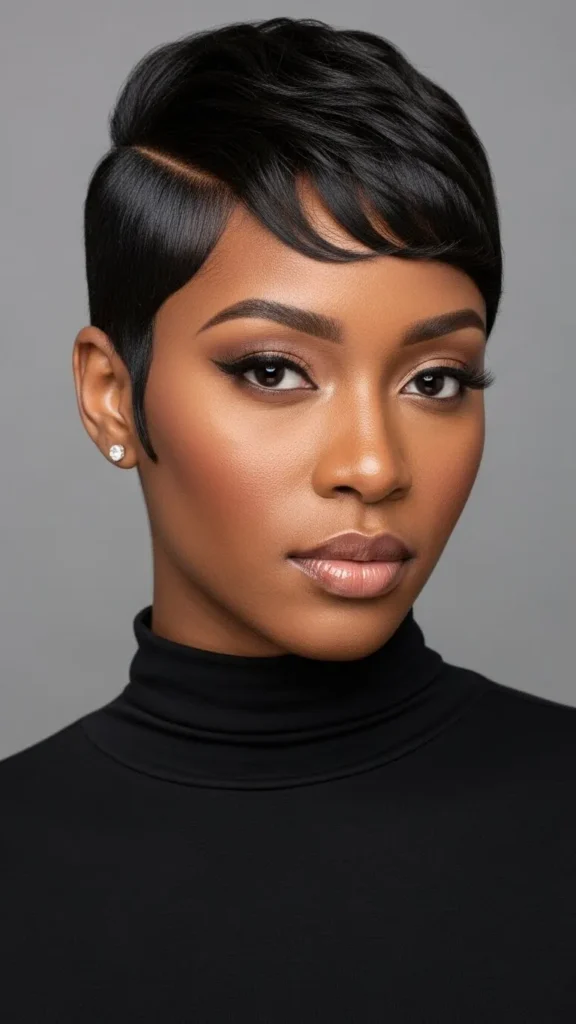 Short Pixie with Sideburns Short Pixie with Sideburns