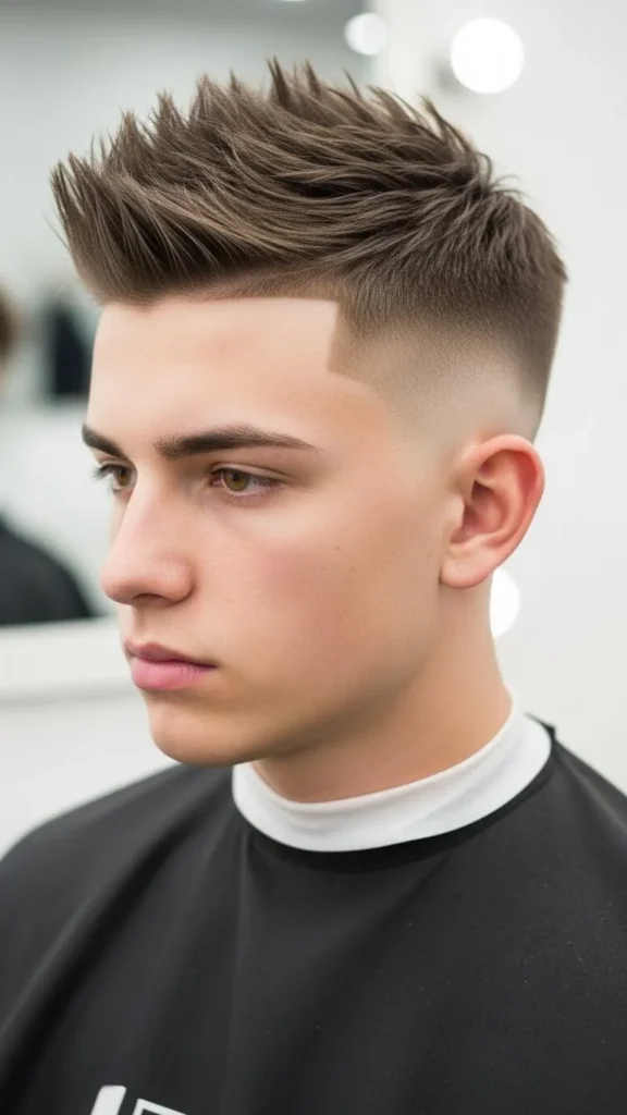 Short Spiky Fade Short Spiky Fade