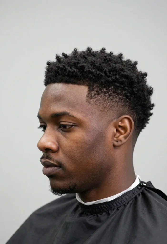 Short Tapered Afro Short Tapered Afro