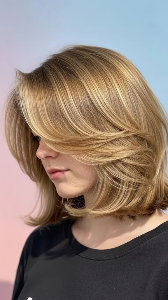 Shoulder Length Haircut with Flicked Ends Shoulder Length Haircut with Flicked Ends