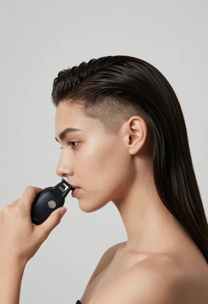 Side-Part and Clippered Temple Side-Part and Clippered Temple
