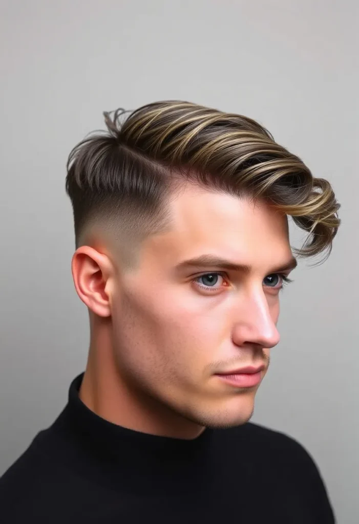 Side-Parted Cut with Wavy Top Side-Parted Cut with Wavy Top