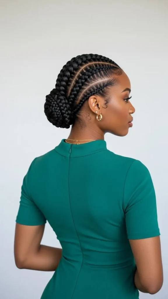 Sleek Double Braid Chignon Sleek Double Braid Chignon
