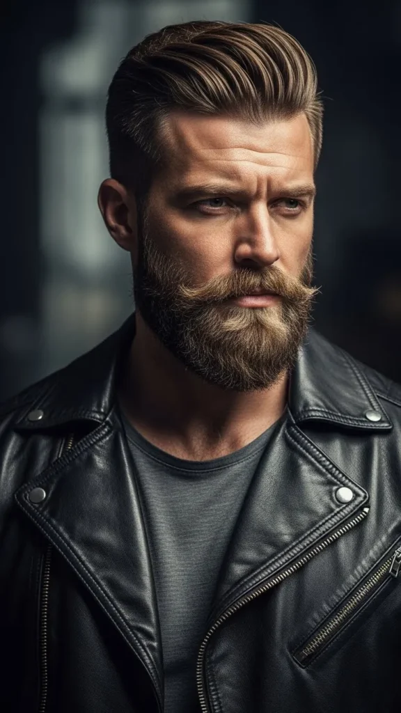 Slick Back with a Beard Slick Back with a Beard