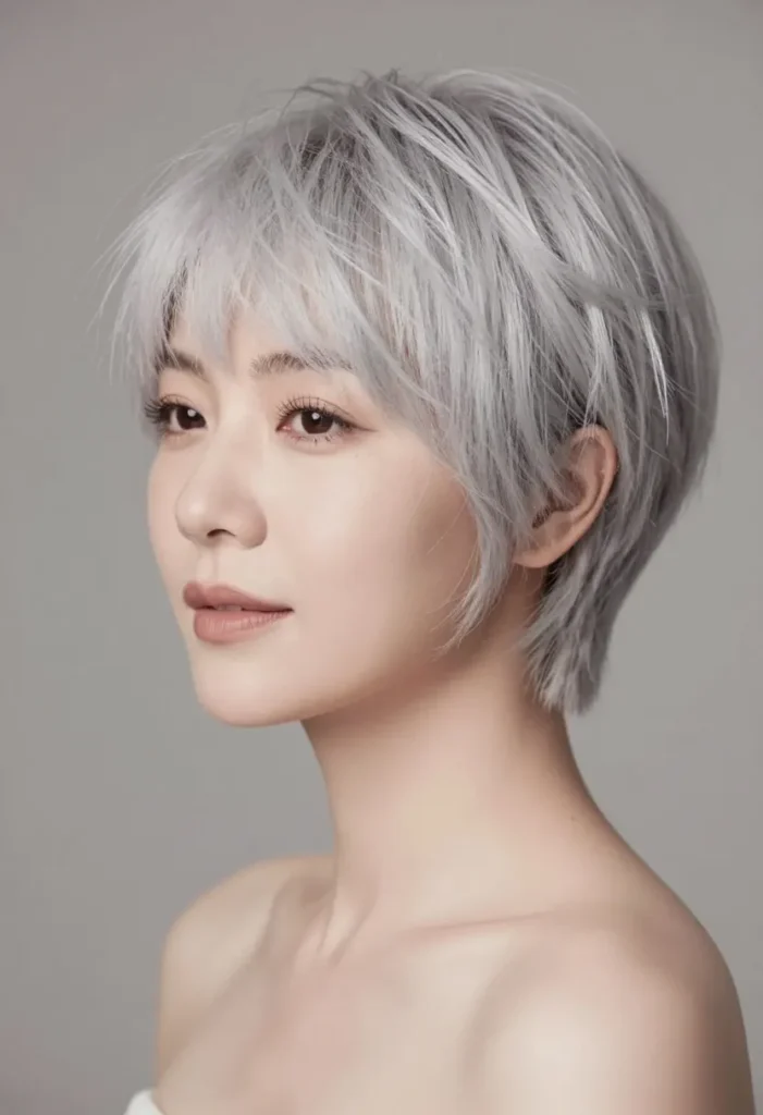 Soft Gray Pixie Soft Gray Pixie