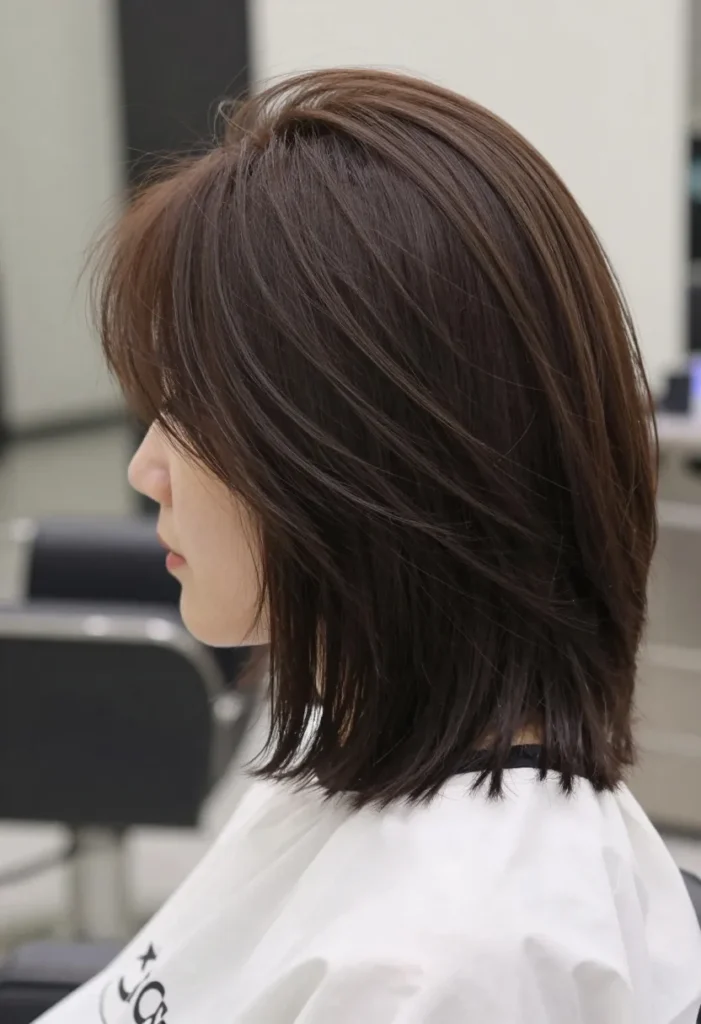 Stacked Collarbone-Length Cut Stacked Collarbone-Length Cut