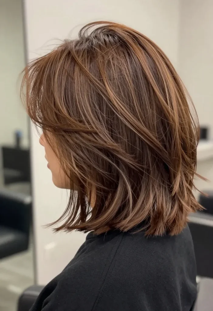 Stacked Ruffled Bob Stacked Ruffled Bob