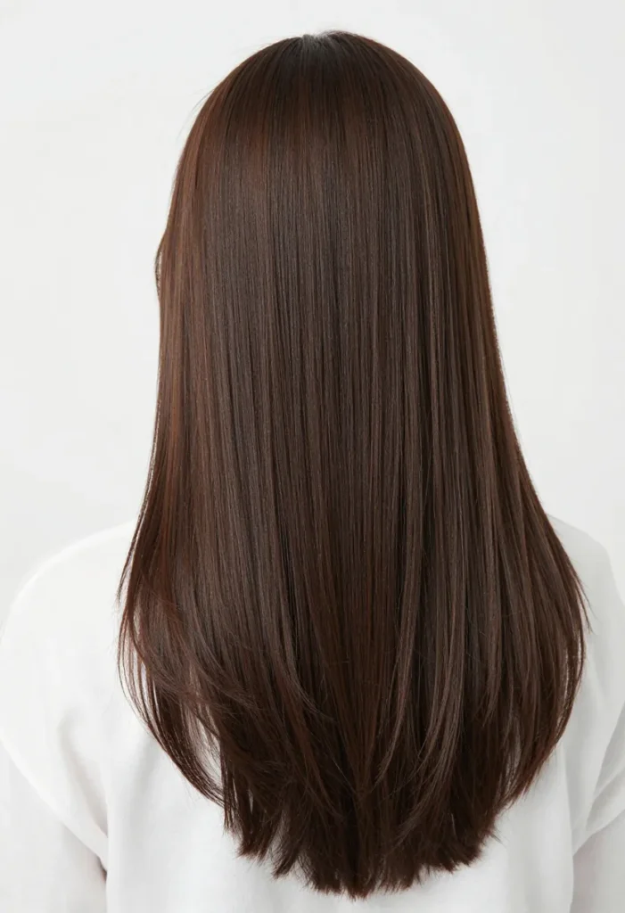 Straight with Piece-y Bangs Straight with Piece-y Bangs